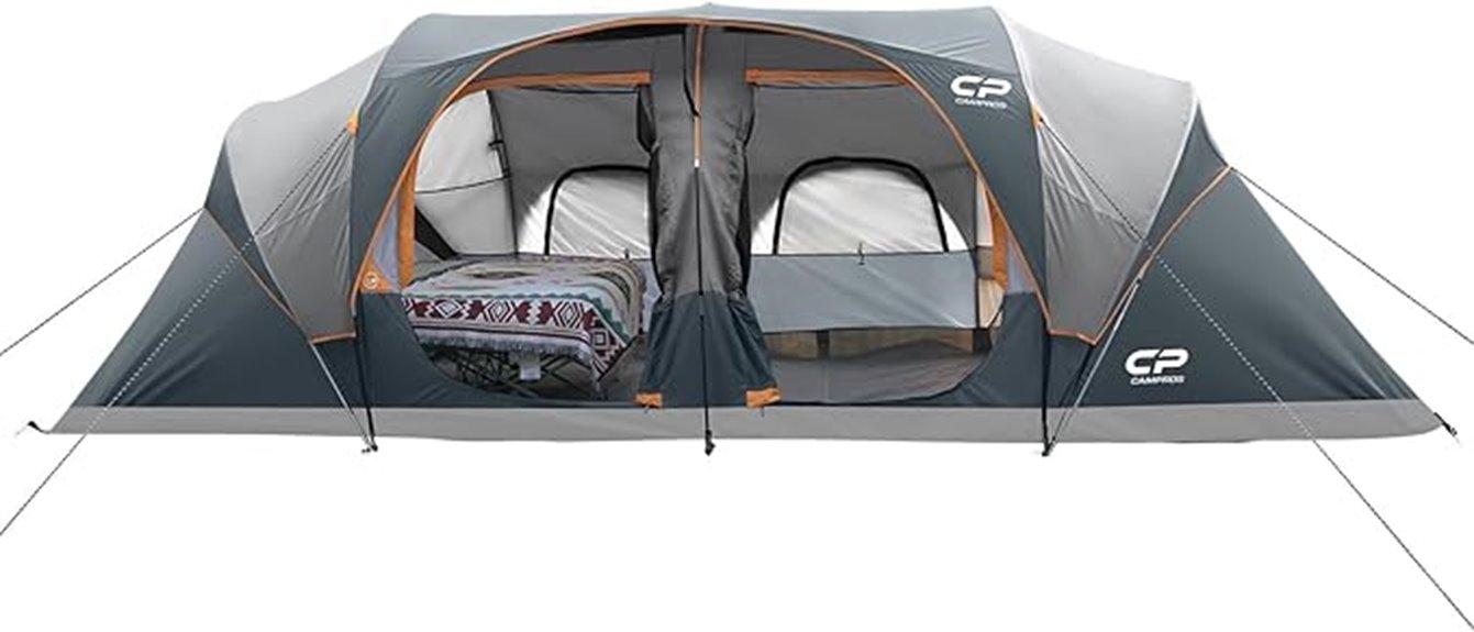 large waterproof family tent