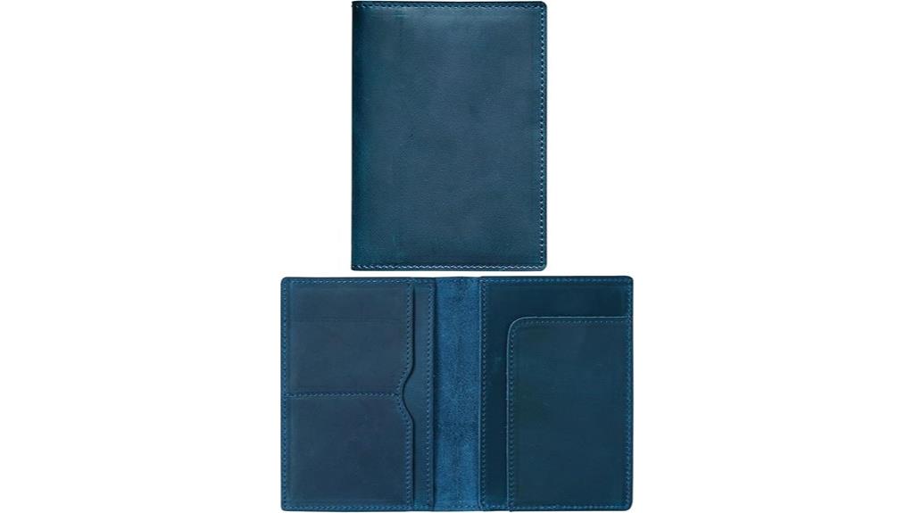 leather passport holder with slots