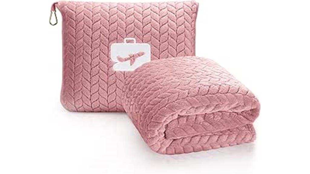 light pink travel comfort
