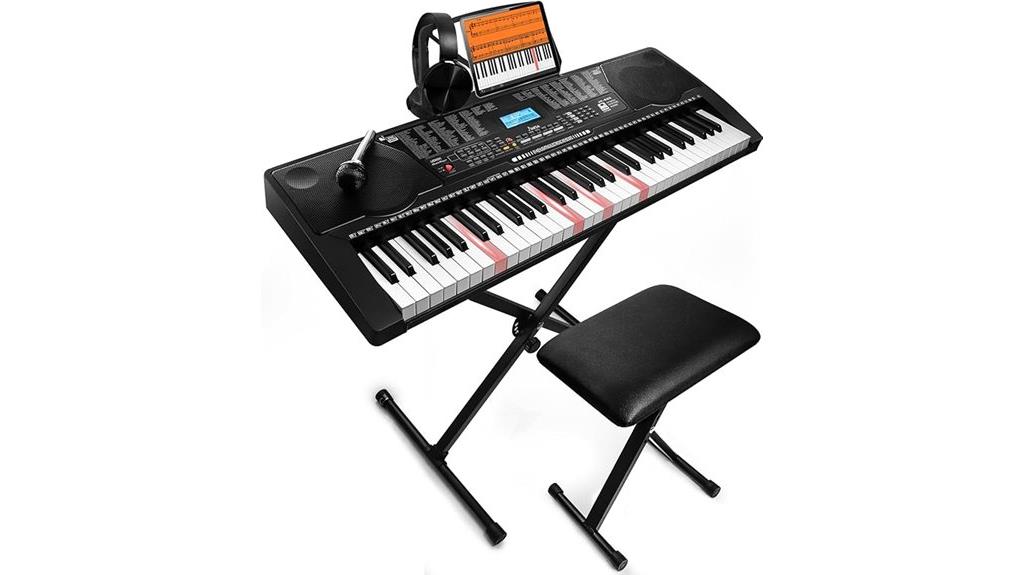 lighted full size portable keyboard