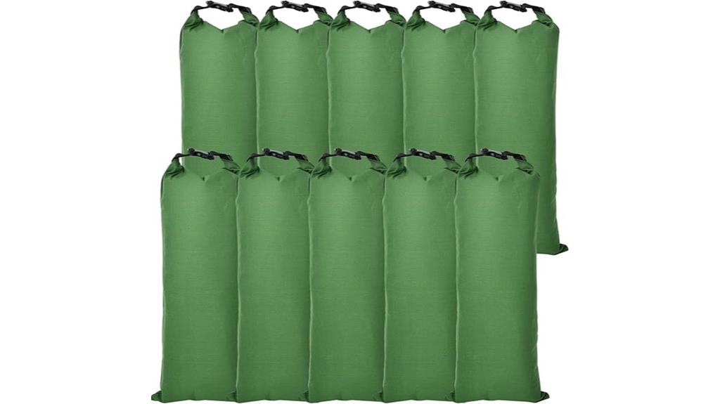 long canvas sandbag set