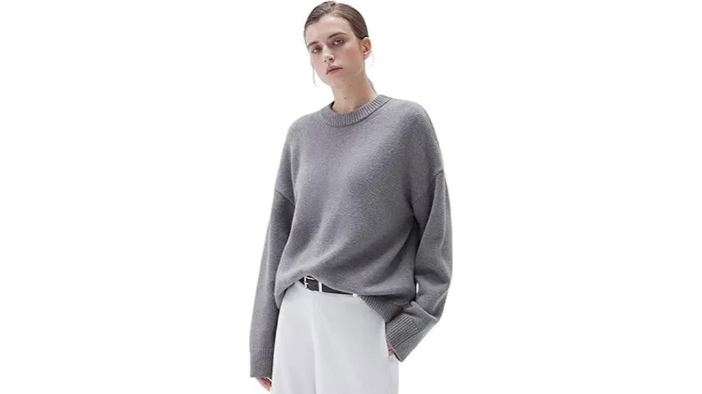 luxurious oversized cashmere sweater