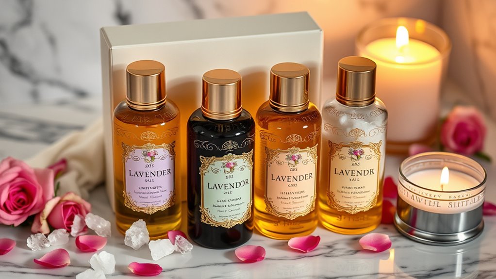 luxury bath gift sets