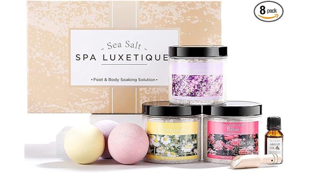 luxury bath salt set