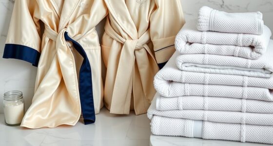 luxury bathrobe towel sets