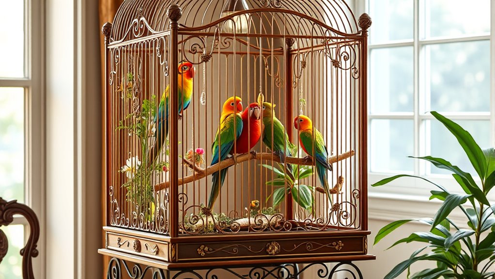 luxury bird cage essentials