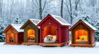 luxury heated pet house collection