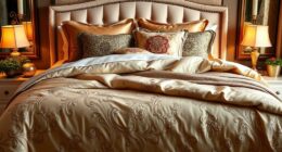 luxury king bed bedding
