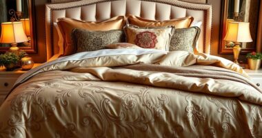 luxury king bed bedding