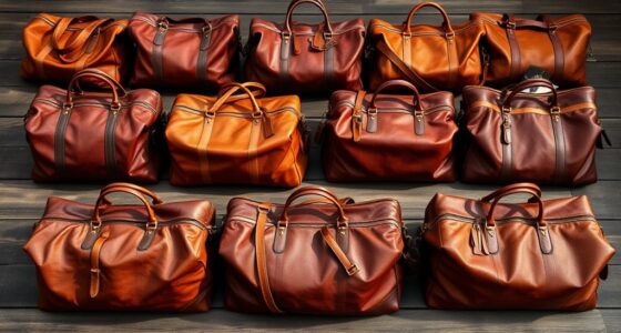 luxury leather travel bags
