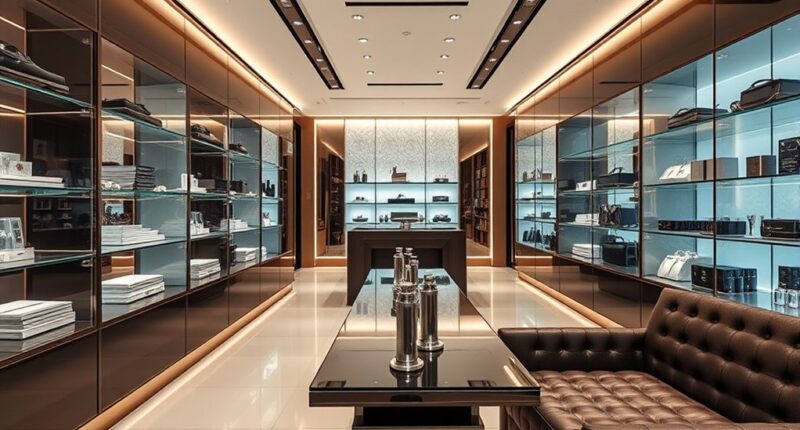 luxury retail store cleanliness