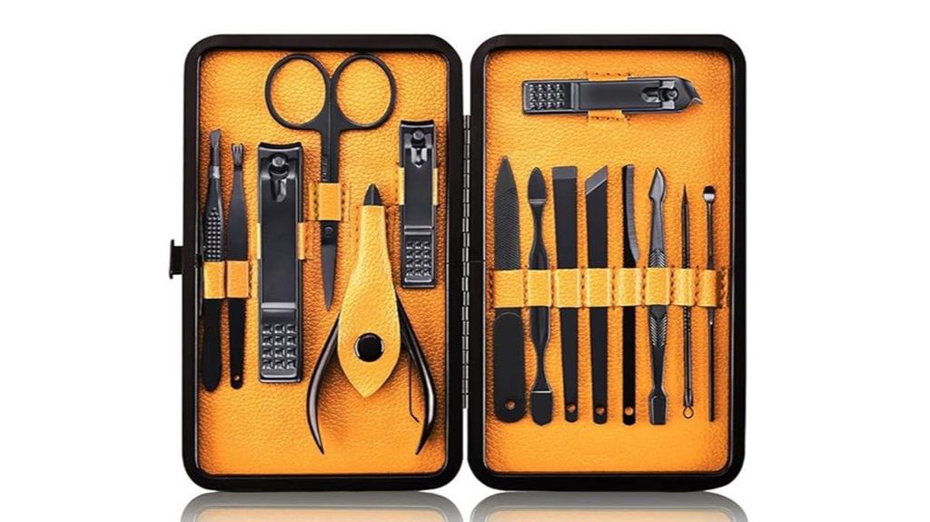 luxury stainless steel grooming kit