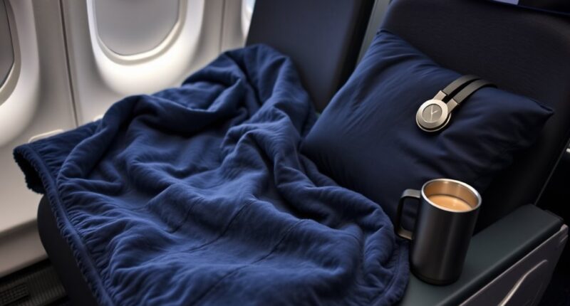 luxury travel blanket selection