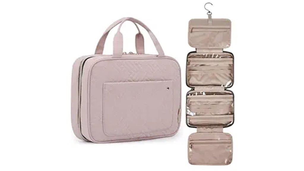 medium pink travel organizer