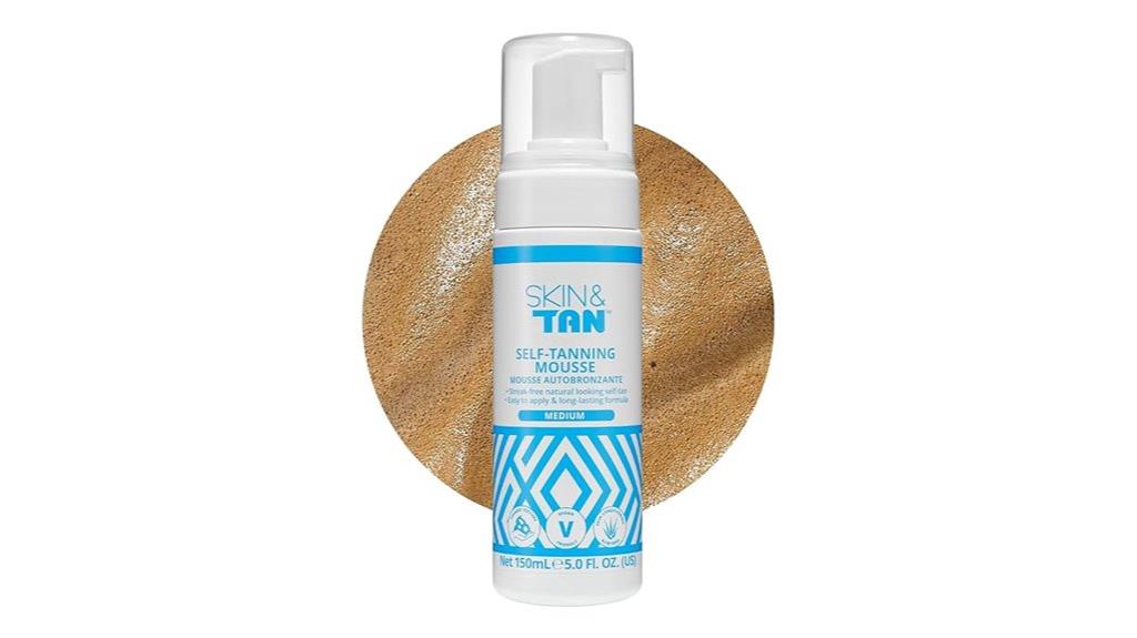 medium self tanning mousse