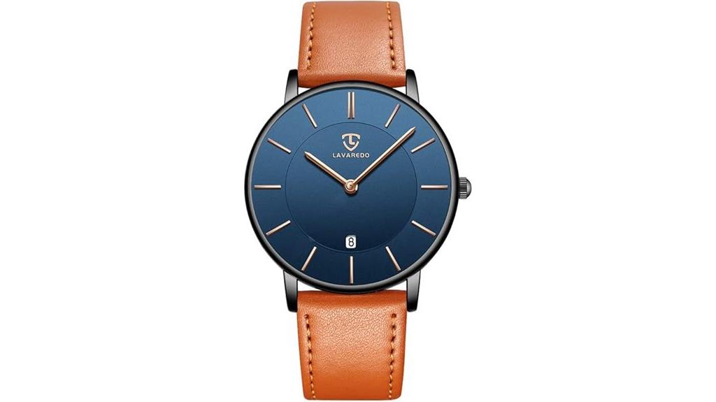 minimalist leather men s watch