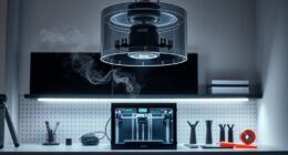 minimizing 3d printer fumes