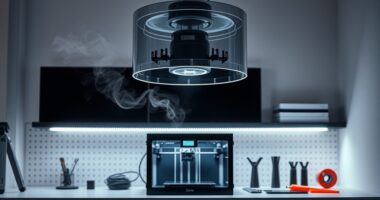 minimizing 3d printer fumes