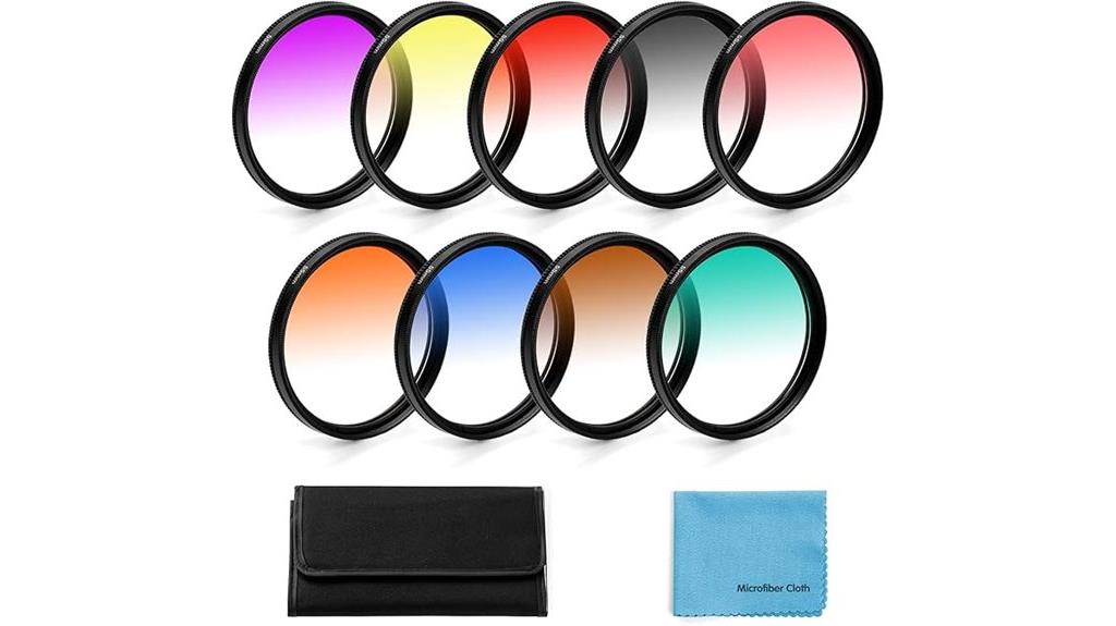 nine piece 55mm filter kit