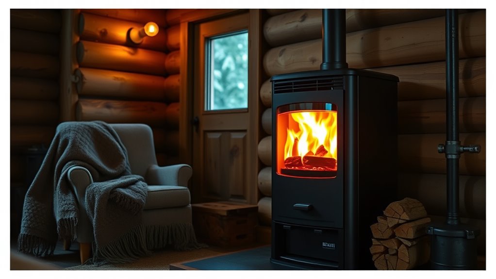 off grid pellet stove considerations