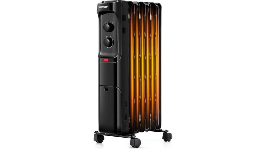oil filled heater with safety
