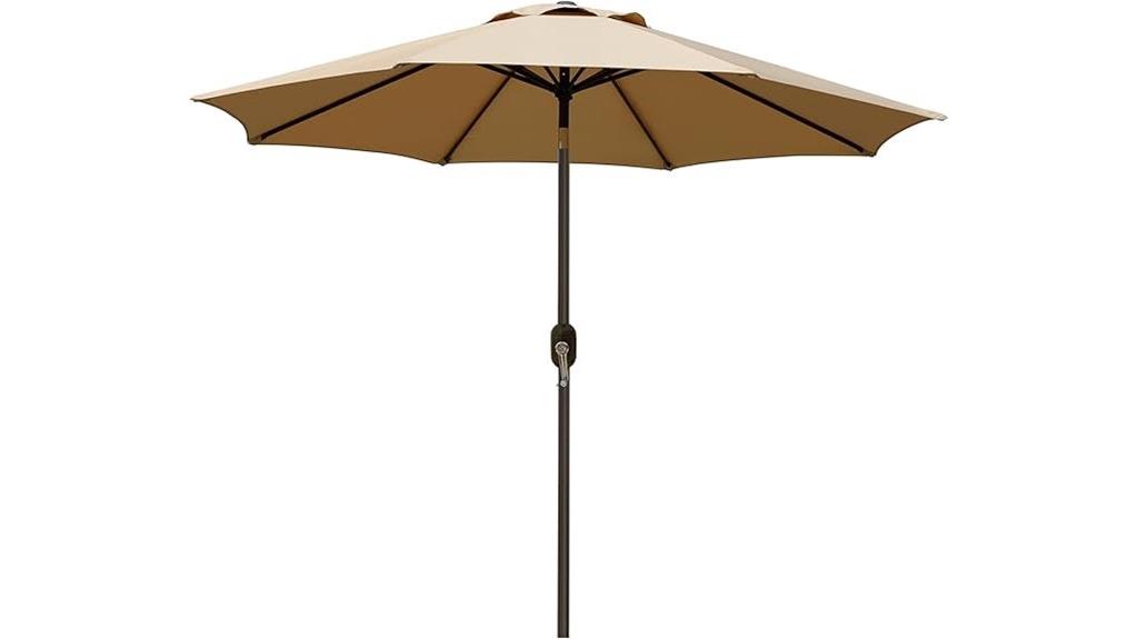 outdoor patio umbrella with tilt