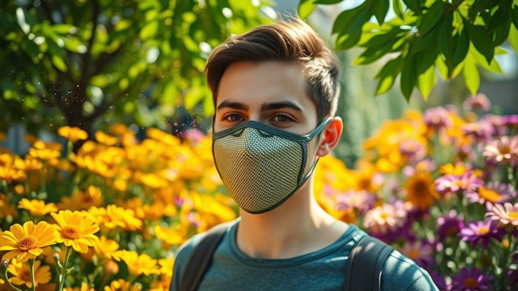 outdoor pollen protection measures