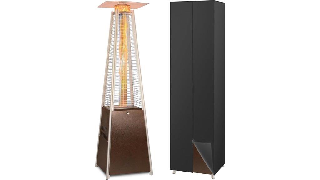 outdoor pyramid patio heater