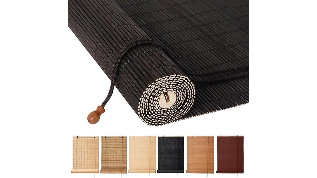 outdoor waterproof bamboo shades