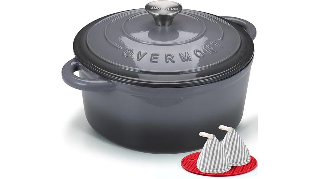overmont 7qt cast iron