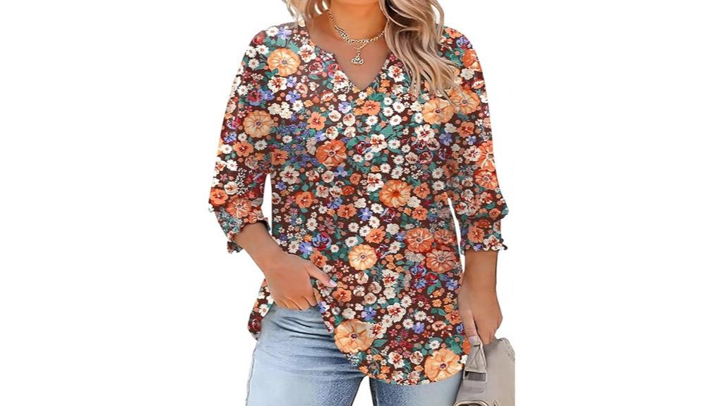 plus size casual blouses