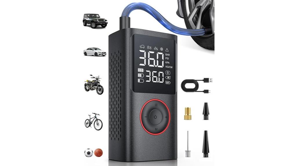 portable 150 psi tire pump