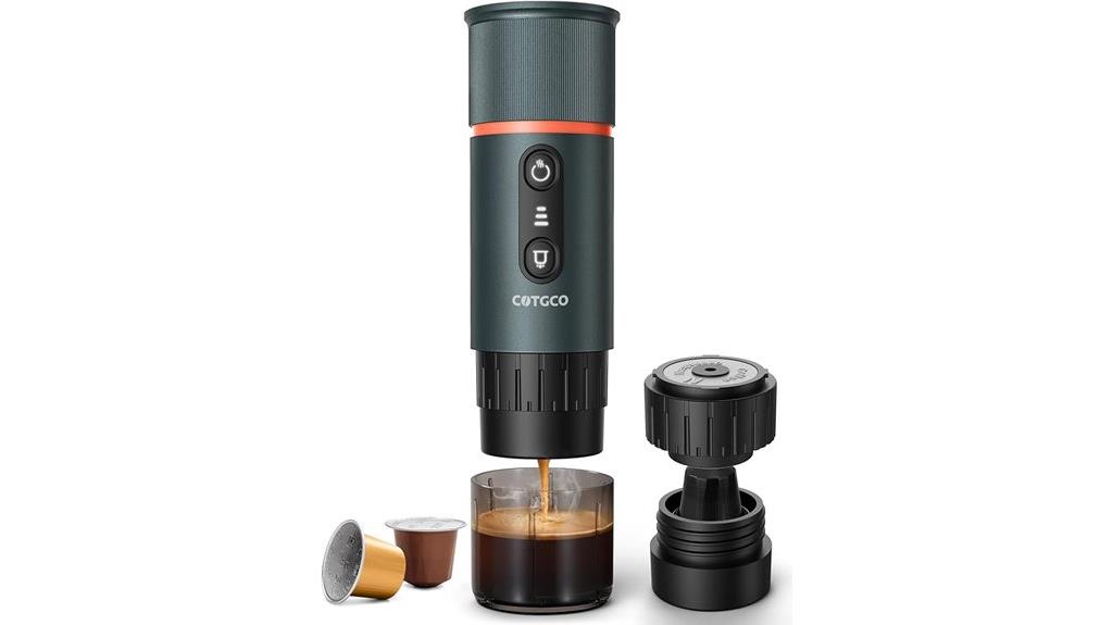portable 20 bar self heating espresso