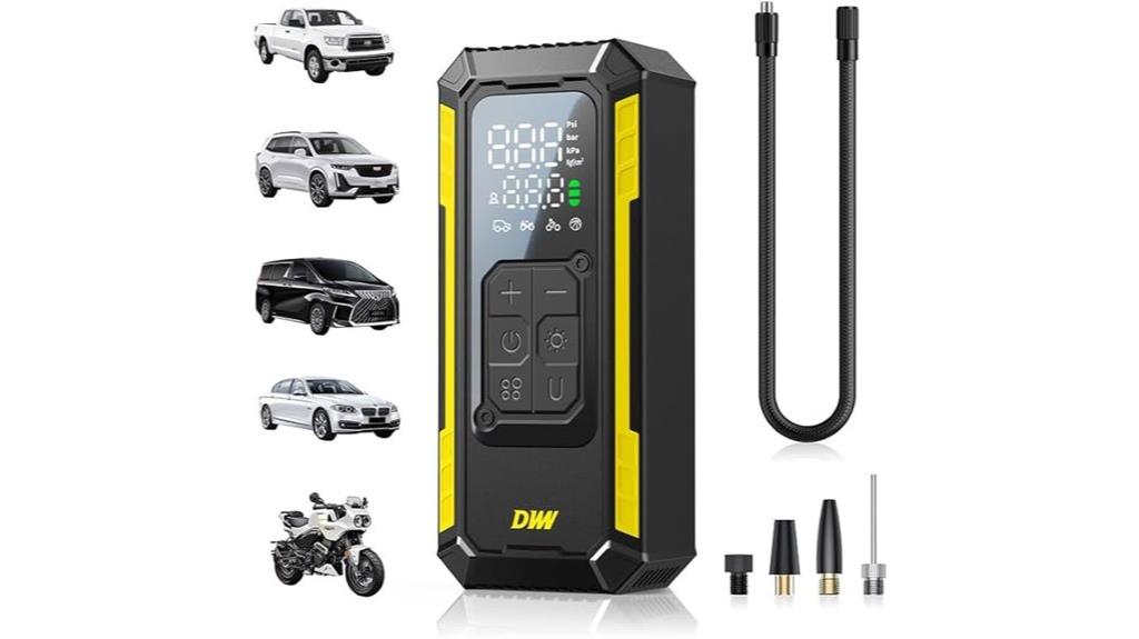 portable digital tire inflator