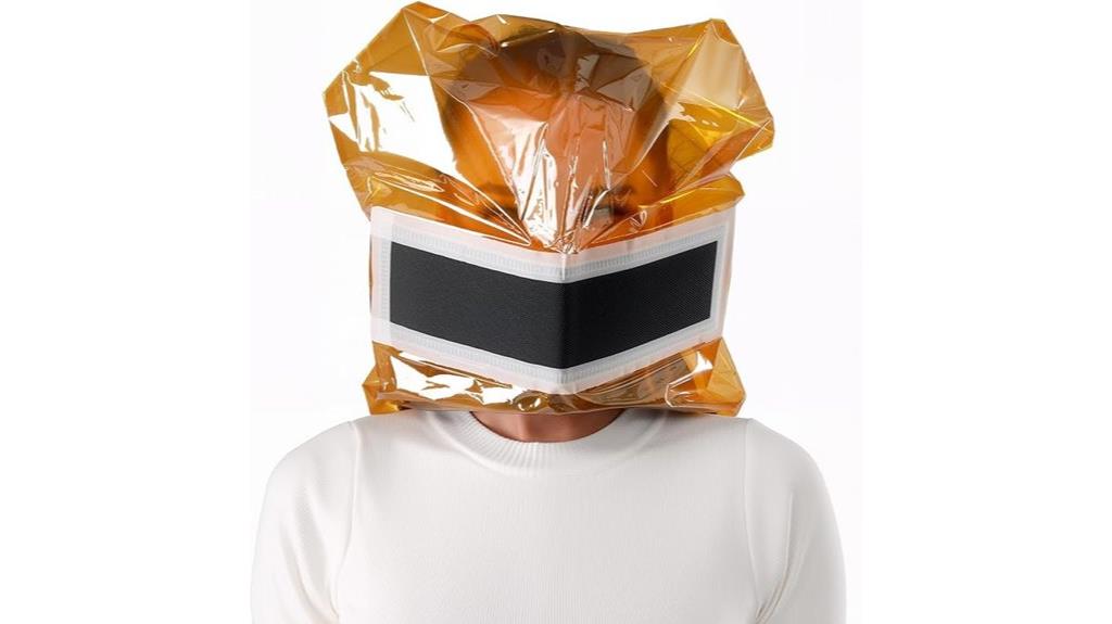 portable emergency fire mask