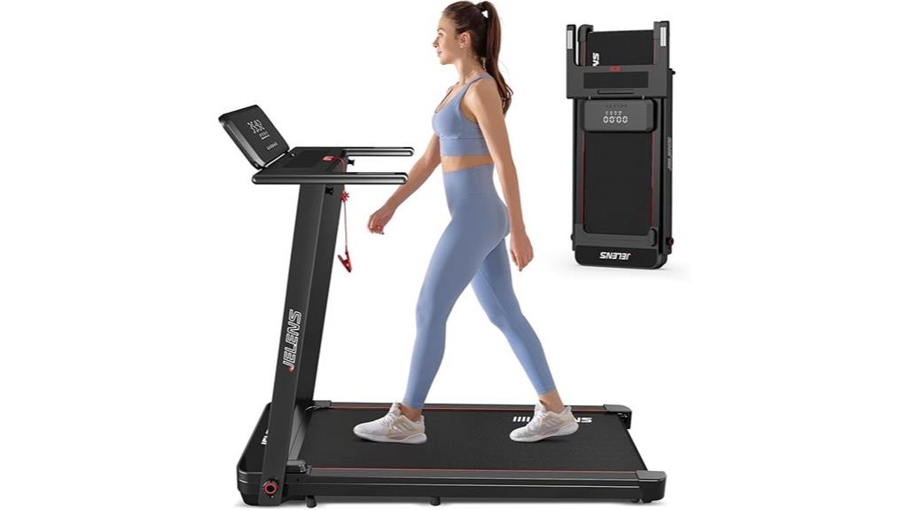portable folding treadmill desk