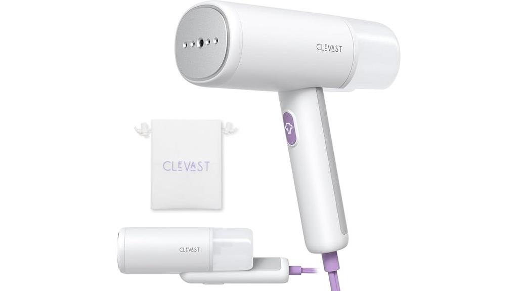 portable garment steaming device