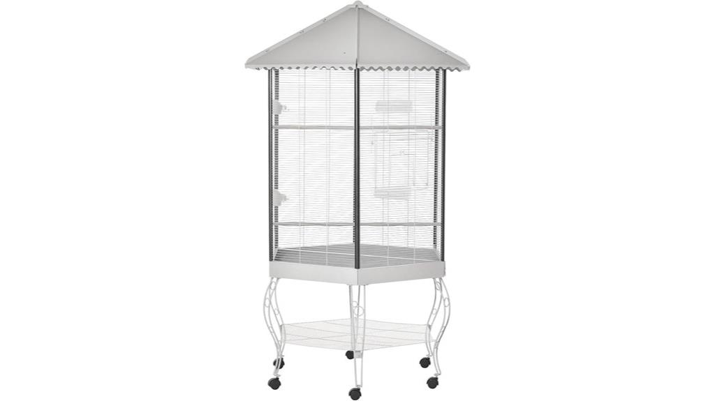 portable hexagon bird cage
