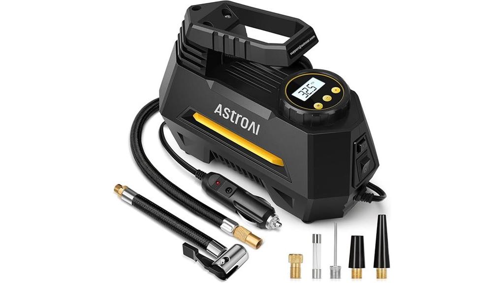 portable inflator with gauge