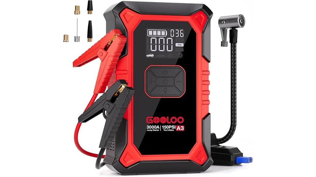 portable jump starter air compressor