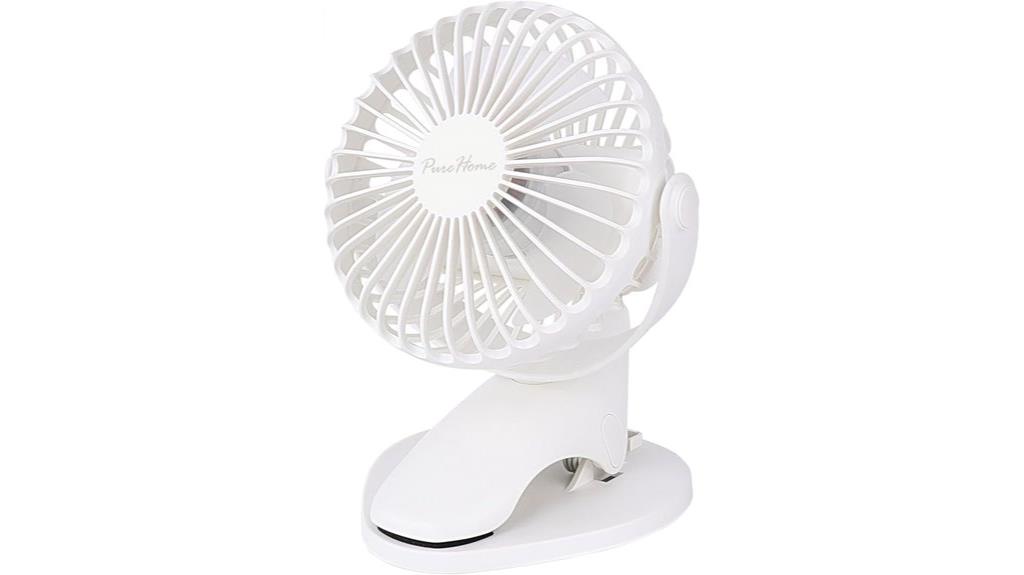 portable rechargeable desk fan
