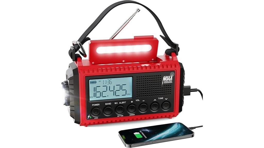 portable solar emergency radio