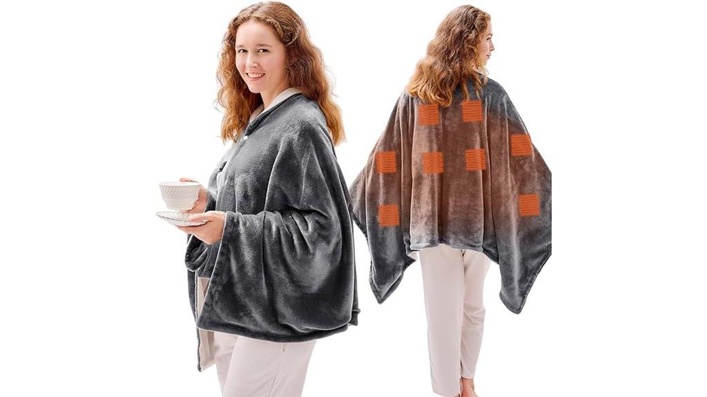 portable wearable electric blanket