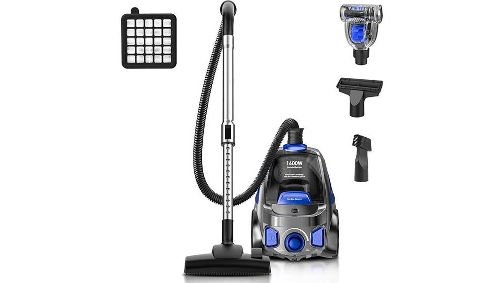 powerful 1600w hepa vacuum