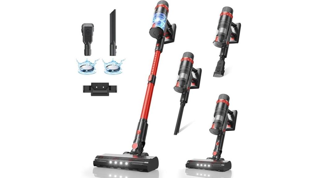 powerful cordless vacuum runtime