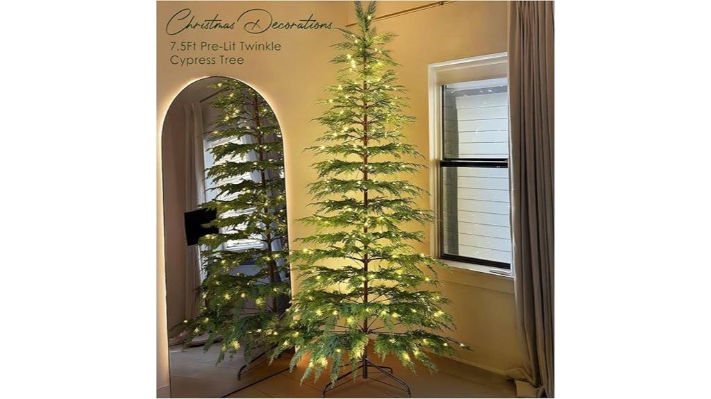 pre lit 7 5 ft christmas tree