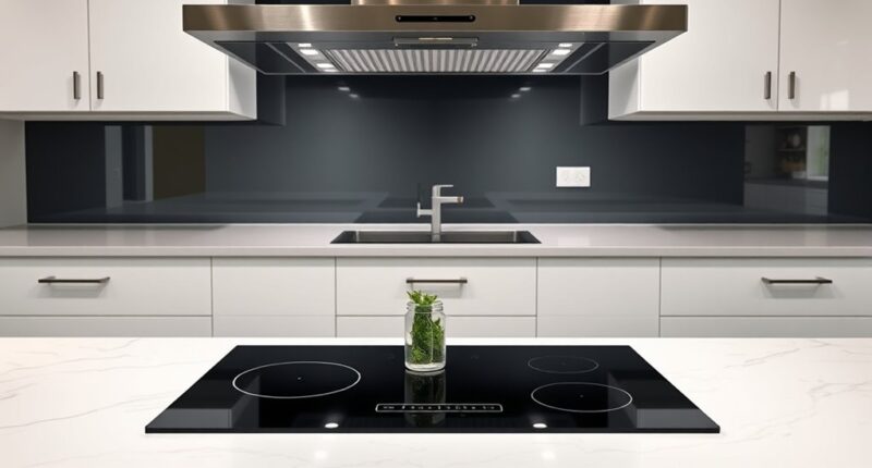 premium induction cooktops with ventilation