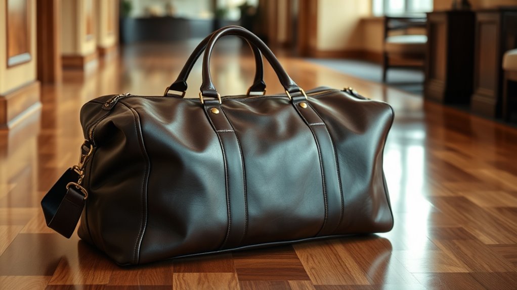 premium leather duffle essentials