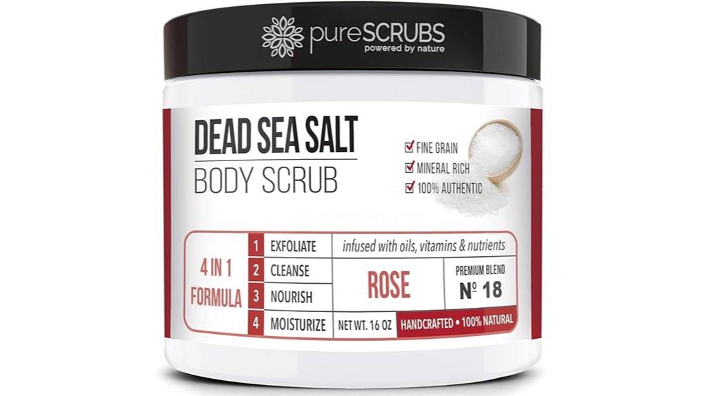 premium rose body scrub