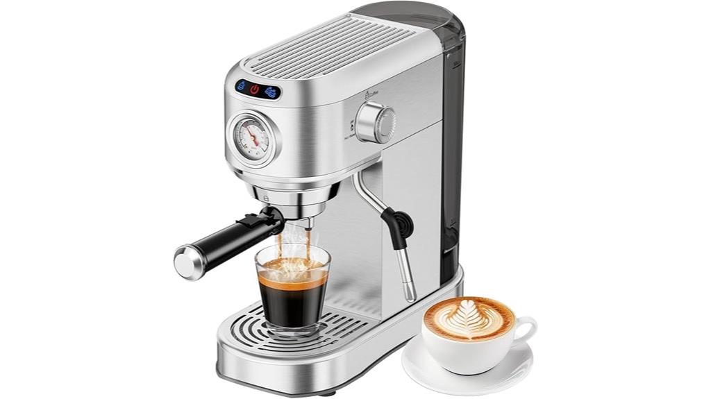 premium stainless steel espresso